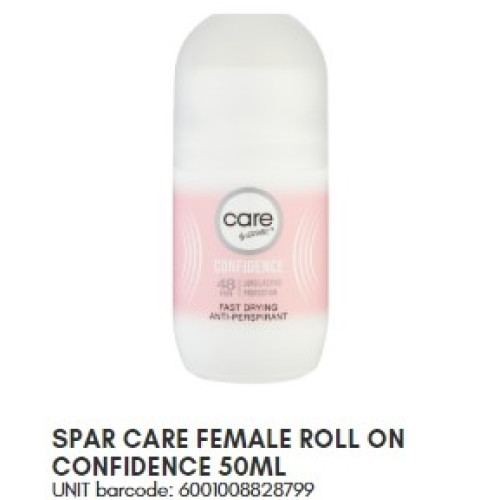 SPAR CARE F ROLL ON CONFIDENCE 50ML (RF)